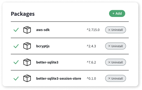 Spaces Built-In Database